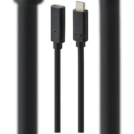 Renkforce USB-Kabel USB 3.2 Gen2x2 USB-C® Stecker, USB-C® Buchse 1.00 m Schwarz PVC-Mantel RF-4755220