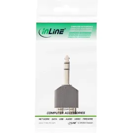 InLine Audio-Adapter 6,3mm-Klinken-Stecker - 2x Cinch-Buchse Stereo