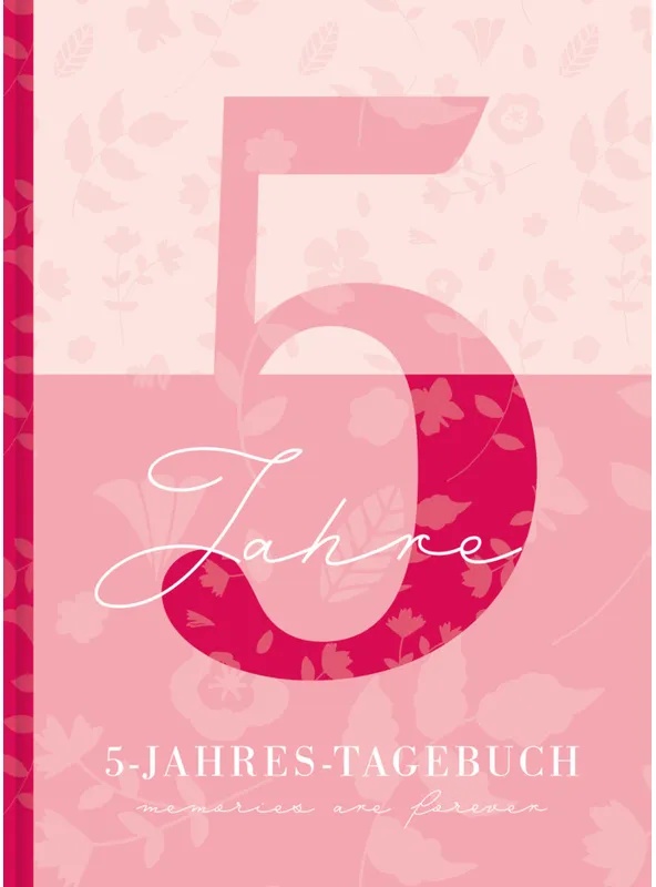 5 Jahresbuch: Das Tagebuch Für 5 Jahre | Rosa 5 Jahres Kalender Zum Ausfüllen Für Jeden Tag Im Jahr, 365 Tage Lang. Für Frauen Und Mädchen. Kalender-T