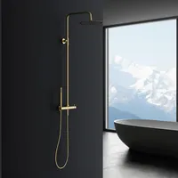 Marwell Duscharmatur Duschset Classico gold 88-118x20 cm - Duschstange