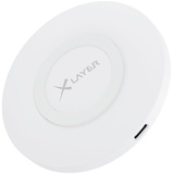 XLayer Ladegerät Wireless Charging Pad Basic 10W Qi-zertifiziert White