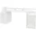 ML-Design Schreibtisch Computertisch Einstellbar Laptoptisch Tisch PC Weiß 179,8x90,6x55cm
