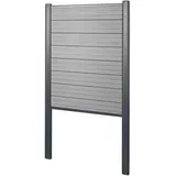 MCW WPC Sichtschutz 100 x 122 cm grau 2 St.