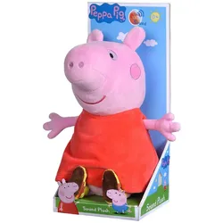 Simba 109261009 - Peppa Pig: Plüschfigur Peppa mit Sound