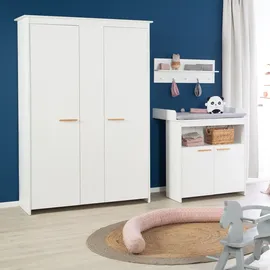 roba Kinderkleiderschrank Anton 2,5-türig Buche weiß