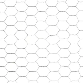 vidaXL Drahtzaun 25 x 1,5 m Silber