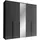Pol-Power Kleiderschrank Kevo 225 x 225 x 52 cm Grau