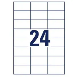 Avery Zweckform Universaletiketten 3474 Weiß 70,0 x 37,0 mm 100 Blatt