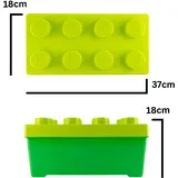 LEGO Aufbewahrungsbox 2-tlg.  Mittelgroß  Grün/Gelb