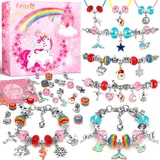 Lenski Einhorn für Mädchen, 5-12 Jahre, Armbänder Selber Machen Schmuck Selber Machen Geschenk Mädchen 5 6 7 8 9 Jahre