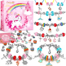 Lenski Einhorn für Mädchen, 5-12 Jahre, Armbänder Selber Machen Schmuck Selber Machen Geschenk Mädchen 5 6 7 8 9 Jahre