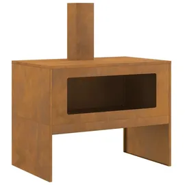vidaXL - Feuerplatz Braun 80 x 50 x 96 cm Stahl,
