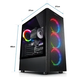 kiebel.de Raptor V Gaming-PC AMD Ryzen 5 5600G 4,2 GHz 32 GB RAM 1 TB SSD RTX 4060 Ti Win 11