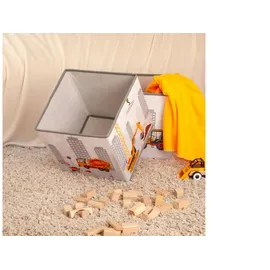 Herding Aufbewahrungsbox Baustelle 30 x 30 x 30 cm 1-tlg. mehrfarbig