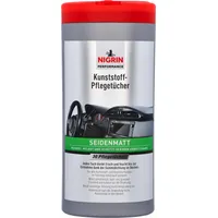 Nigrin feuchte Reinigungstücher Performance Kunststoffpflege seidenmatt 1-lagig weiß, 30 St.