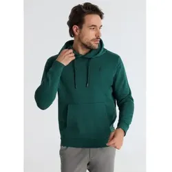 Victorio & Lucchino, V&L für Herren. 660217123 Basic Sweatshirt kanguro Logo gestickt grün (M), Lässig, Baumwolle, Langarm