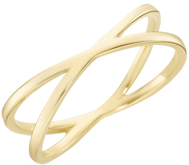 Luigi Merano Ring mit Kreuz-Design, durchbrochen, Gold 375 Ringe Gold Damen