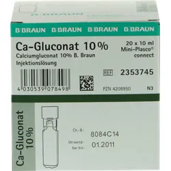 Calciumgluconat 10% MPC Injektionslösung 20X10 ml