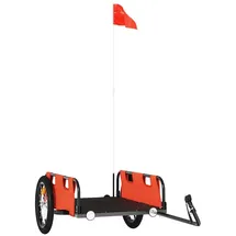 vidaXL Fahrradanhänger orange 2023