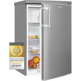 Exquisit KS1016-4-HE-040D Kühlschrank (109 l, 855 mm hoch, Inoxlook)