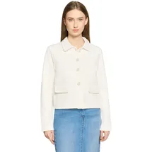 Betty Barclay Sweatjacke BETTY BARCLAY "Damen langarm", Damen, Gr. 42, rohweiß, Jersey, Obermaterial: 80% Baumwolle, 16% Polyester, 4% Elasthan, gerade normal, Sweatjacken Sweatjacke
