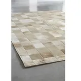 Esbeco Kuhfell Patchwork  (Champagner, 100 % Echtfell, 180 x 120 cm)