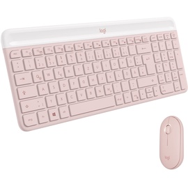 Logitech MK470 Slim Wireless Keyboard and Mouse Combo rosa, USB, FR (920-011316)
