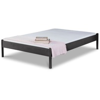 BedBox Metallbett Futonbett, Alice, Metallbett ohne Schnick Schnack, pulverbeschichtetes Metall, stabil und langlebig grau