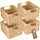 HMF Aufbewahrungskorb 22 x 17 x 12 cm 4-tlg. beige