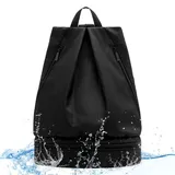 Pratvider Gym Rucksack mit Schuhfach - Strandtasche Rucksack,wasserdichte Schwimmtaschen für Frauen, Sport-Fitness-Rucksack zum Schwimmen, Strand, Fitnessstudio
