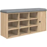 vidaXL Schuhbank 102 x 32 x 50 cm braun / Eiche