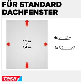 Tesa Fliegengitter Comfort 120 x 140 cm Weiß