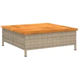 vidaXL Schirmständer Stahl, Polyrattan 70 x 70 x 25 cm Beige