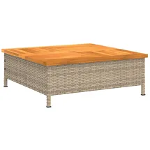 vidaXL Schirmständer Stahl, Polyrattan 70 x 70 x 25 cm Beige