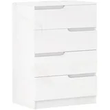 Homcom Schubladenkommode 60 x 85 x 40 cm Weiß