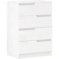 Homcom Schubladenkommode 60 x 85 x 40 cm Weiß