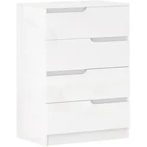 Homcom Schubladenkommode 60 x 85 x 40 cm Weiß