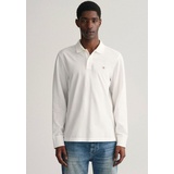 GANT Poloshirt »REG SHIELD LS PIQUE RUGGER«, mit Logotickerei auf der Brust Gr. XXXL, white, , 84549448-XXXL