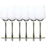 Intirilife Wein Glas Set für Rotwein Weisswein, Weingläser, Transparent