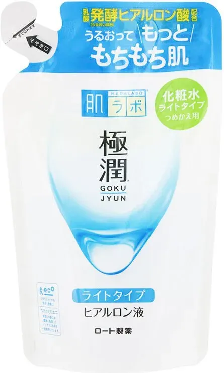 肌研 Hada Labo Gokujyun Hyaluronsäure Lotion Light Nachfüllpackung 170 ml