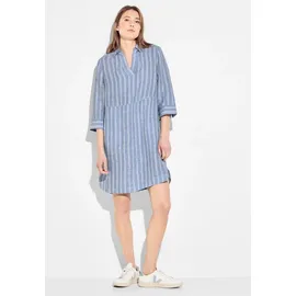 Cecil Sommerkleid CECIL Gr. XXL (46), N-Gr, (linen chambray blue) Damen Kleider Freizeitkleider mit Eingrifftaschen