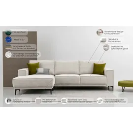 OTTO home Eckcouch Mikrofaser 280 cm grün