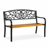 Relaxdays Gartenbank 127 x 87 x 59 cm Braun/Schwarz