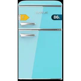 Cecotec Bolero CoolMarket 2D Origin 86 Retro-Kühlschrank (86 l, 893 mm hoch, Blau)