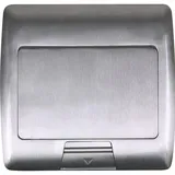 Heitronic Steckdose 2-fach Silber