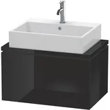 Duravit Waschtischunterschrank 1 Auszug 72 x 40 x 47,7 cm Schwarz Hochglanz