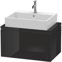 Duravit Waschtischunterschrank 1 Auszug 72 x 40 x 47,7 cm Schwarz Hochglanz