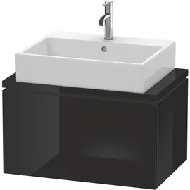 Duravit Waschtischunterschrank 1 Auszug 72 x 40 x 47,7 cm Schwarz Hochglanz
