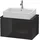 Duravit Waschtischunterschrank 1 Auszug 72 x 40 x 47,7 cm Schwarz Hochglanz