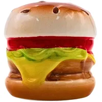 Keramik Spardose als Hamburger - Cheeseburger - Burgerspardose - Saving-Box, Größe L/B/H: ca. 10 x 10 x 10 cm